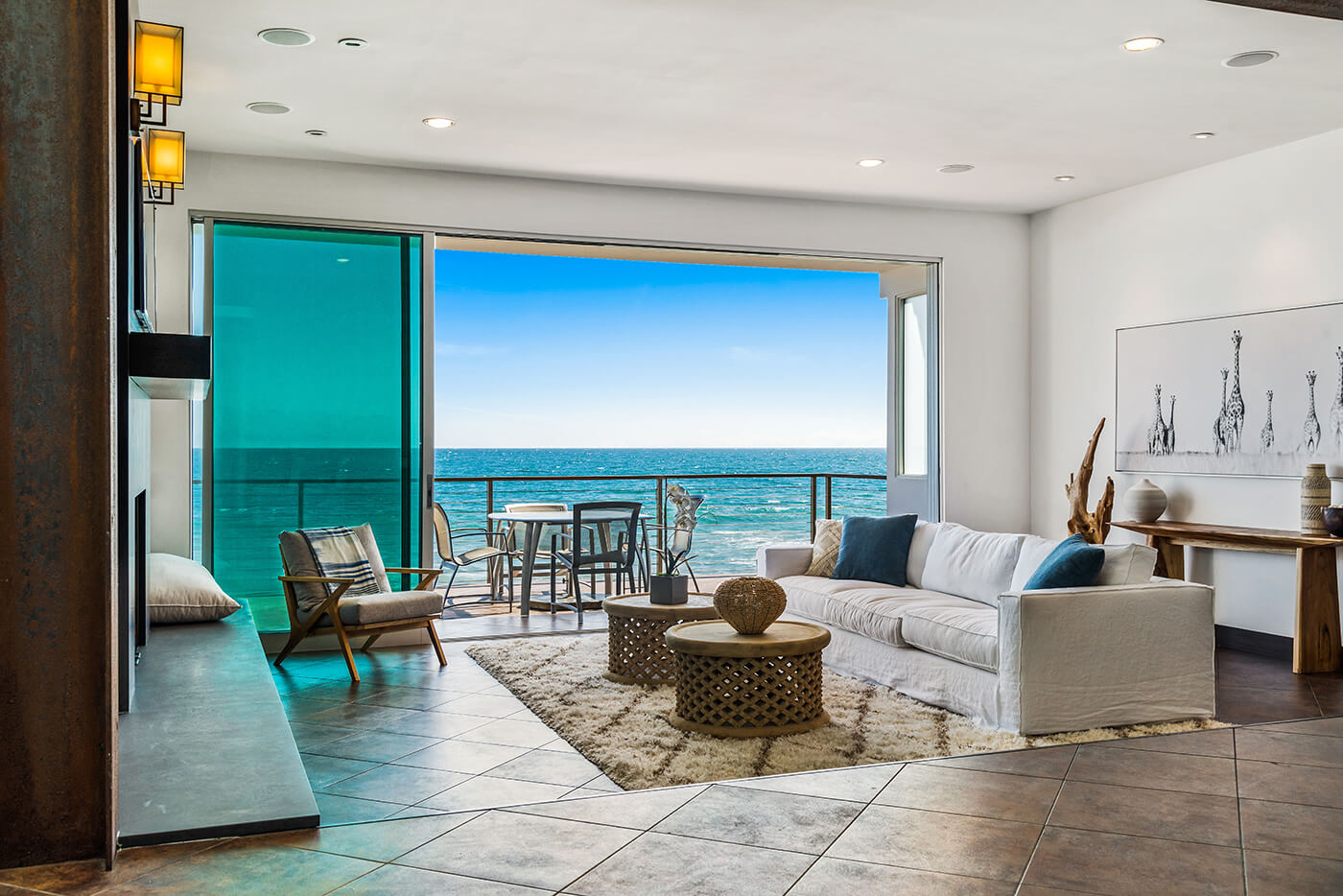 Holst Brothers PCH Beach House Living Room and Ocean View